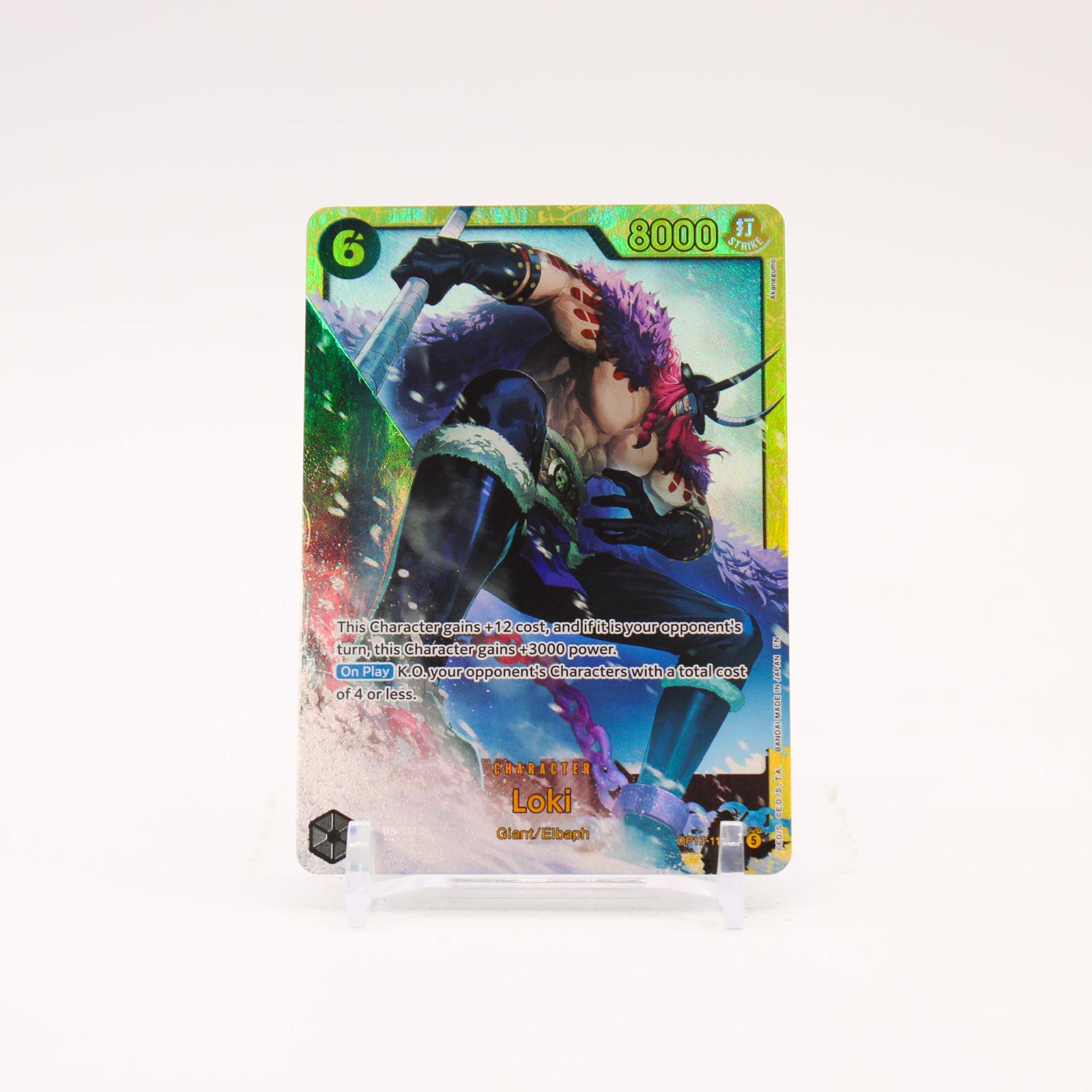 Loki - OP17-119 The World's Strongest Warriors Foil SEC One Piece - NM/MINT