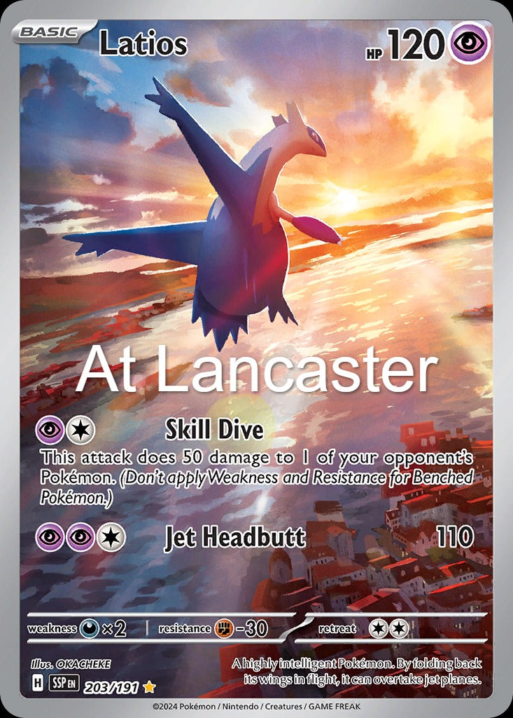 Latios - 203/191 Surging Sparks Illustration Rare Pokemon - NM (Lanc)