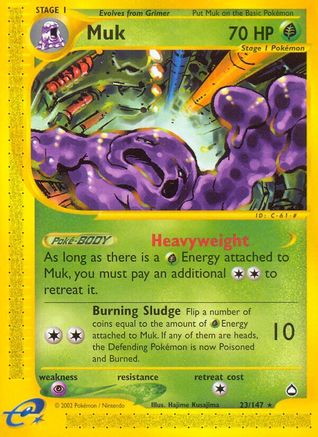 Muk - 23/147 Aquapolis Rare Pokemon - NM