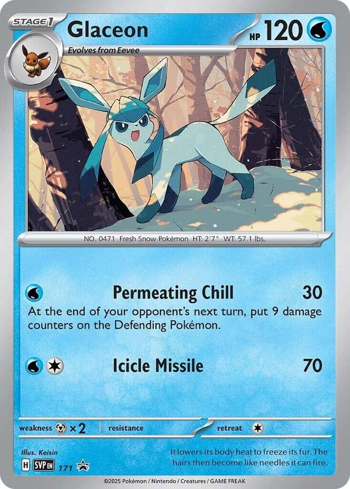 Glaceon - SVP171 Black Star Promo Pokemon - NM/MINT