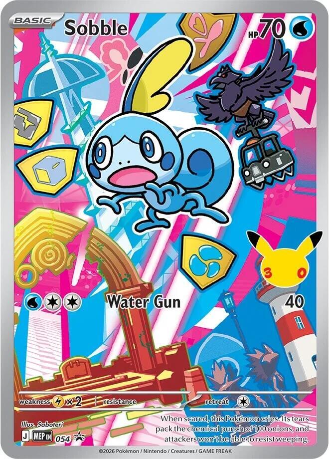 Sobble - MEP054 First Partner Illustration Promo Pokemon - NM/MINT