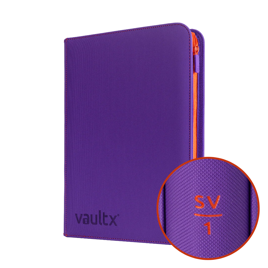 VaultX Zip Binder - Exo-Tec 9 Pocket - SV1 Purple Scarlet & Violet: Base