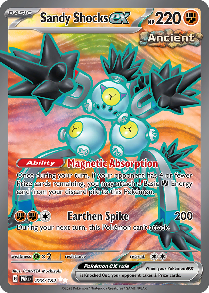 Sandy Shocks ex - 228/182 Paradox Rift Ultra Rare Holo Pokemon - NM