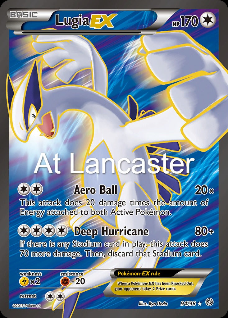 Lugia EX - 94/98 Ancient Origins Holo Ultra Rare Pokemon - NM/LP (Lanc)
