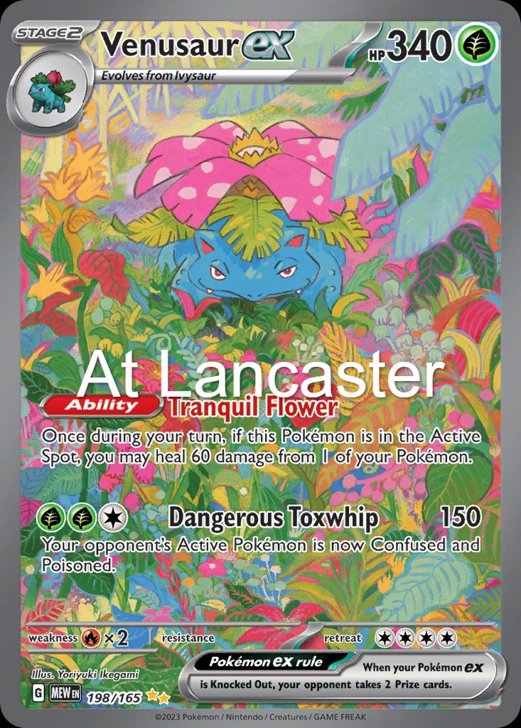 Venusaur ex - 198/165 151 Holo Special Illustration Rare Pokemon - NM (Lanc)