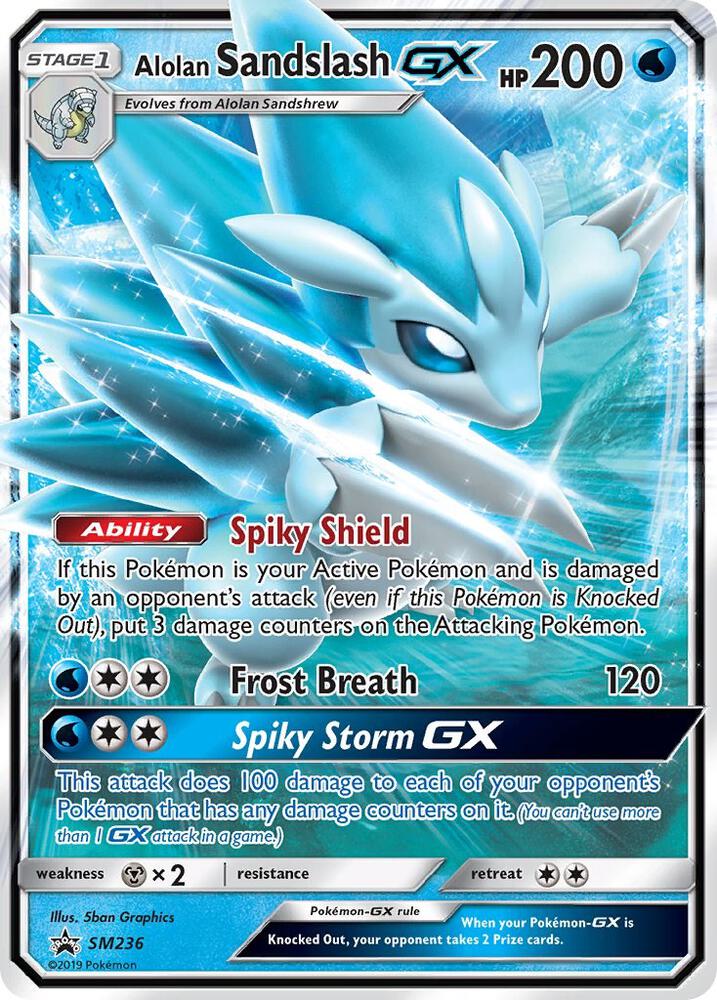 Alolan Sandslash GX - SM236 Black Star Promo Pokemon - NM/MINT