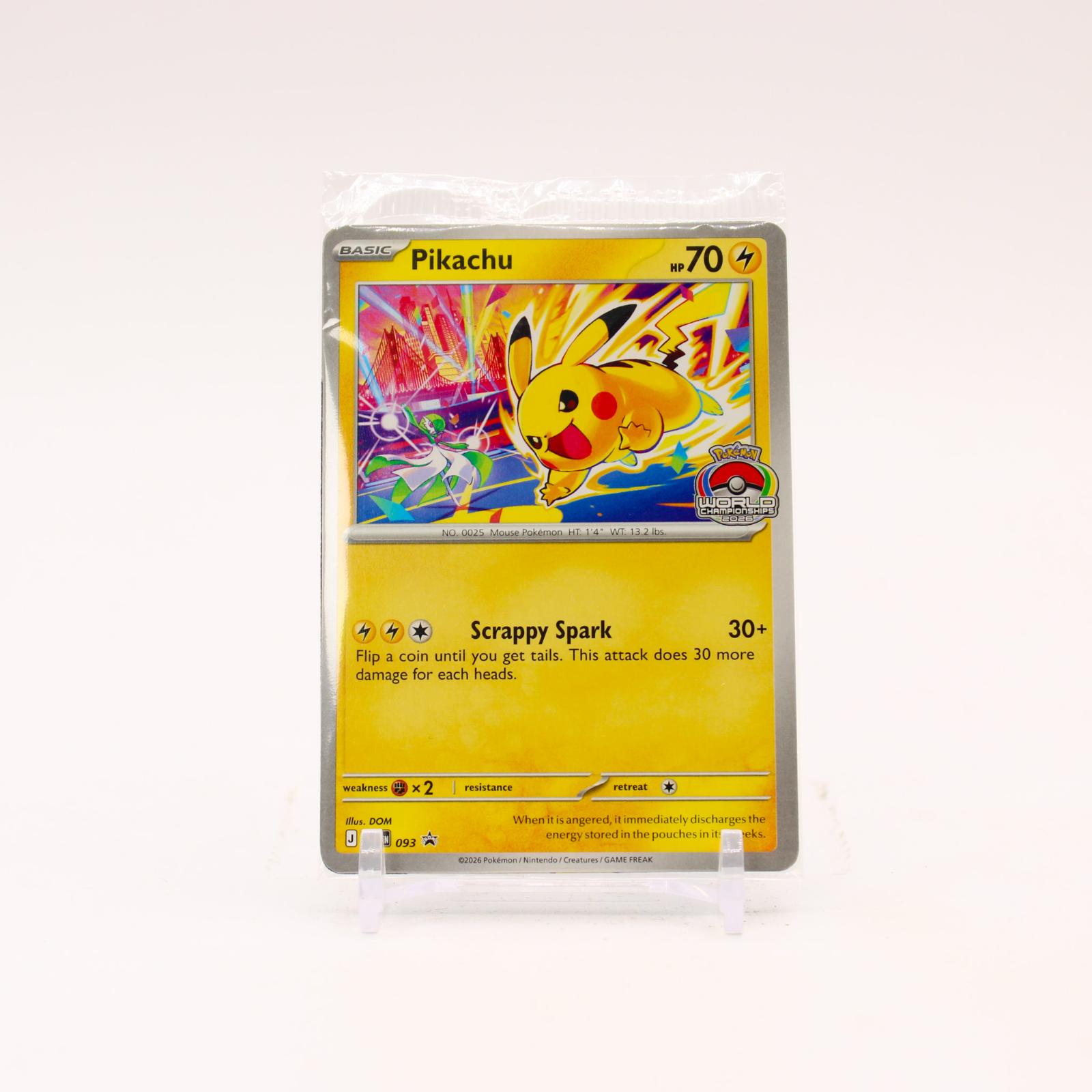 Pikachu - MEP093 SEALED Mega Evolution Promo Pokemon - NM/MINT