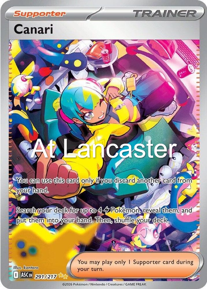 Canari - 291/217 Ascended Heroes Special Illustration Rare Pokemon - NM (Lanc)