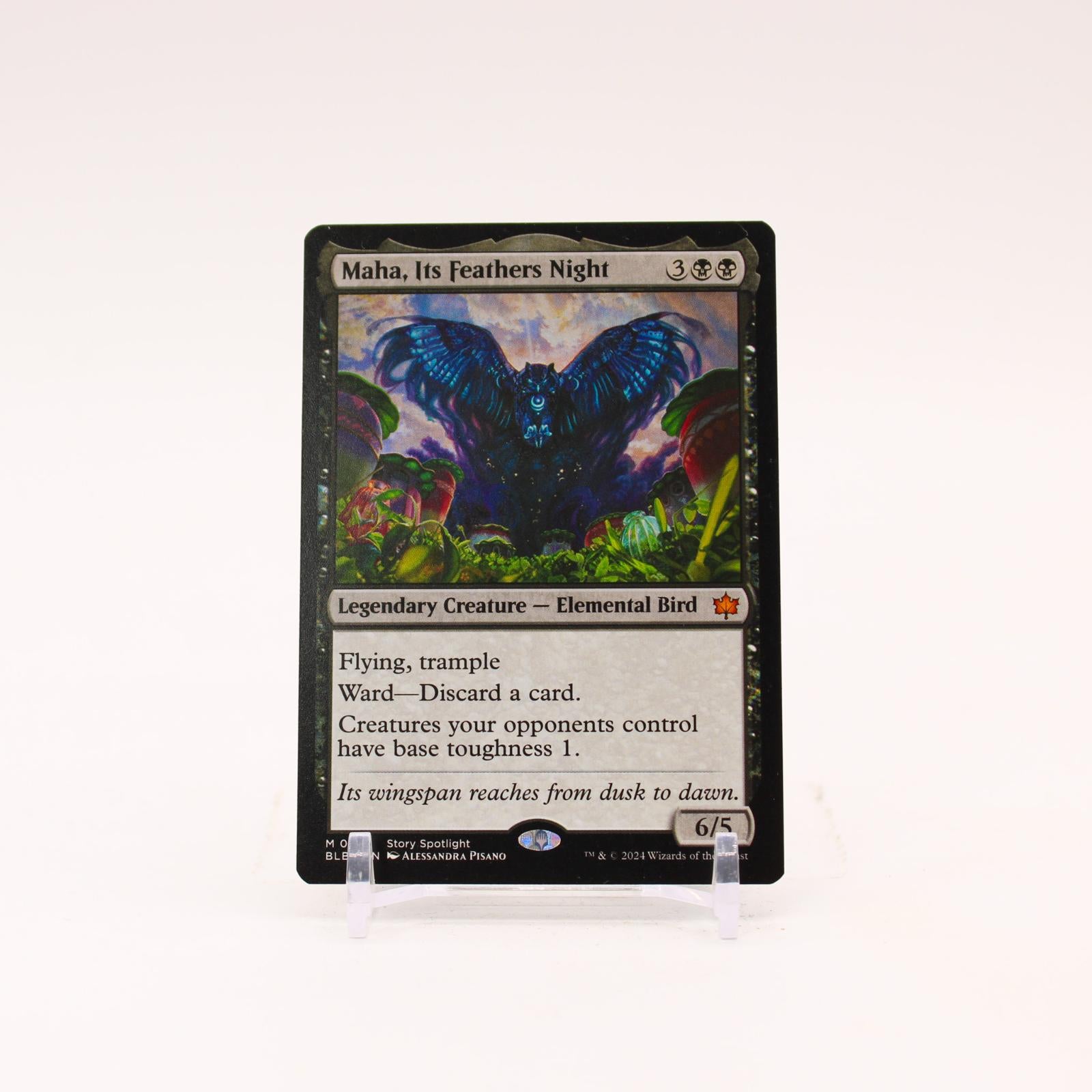 Maha, Its Feathers Night - 100 Bloomburrow Mythic Magic - NM