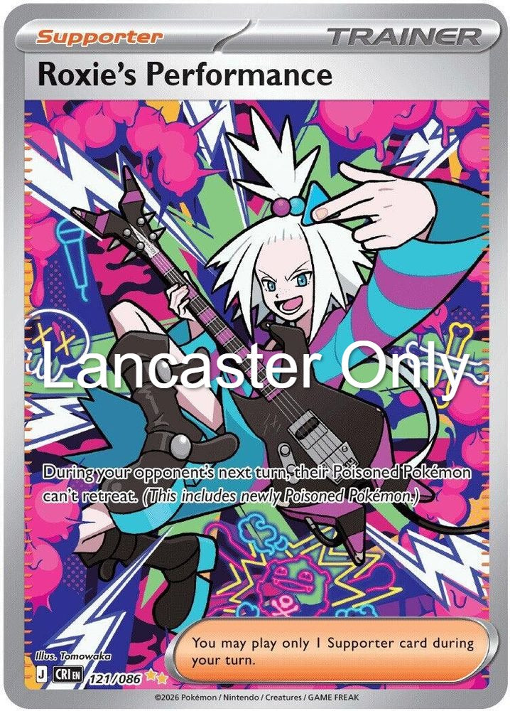 Roxie's Performance - 121/086 Chaos Rising Holo Special Illustration Rare Pokemon - NM (Lanc)