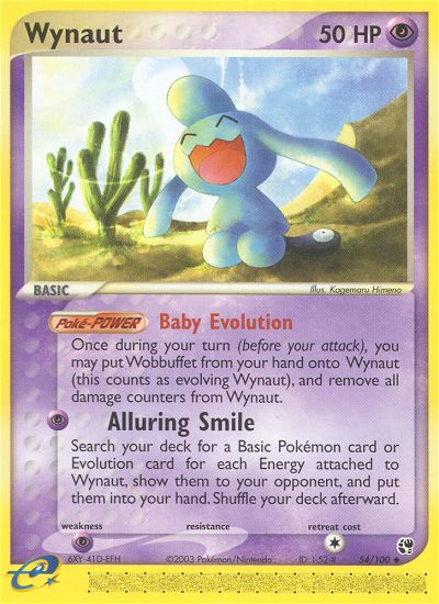 Wynaut - 54/100 Sandstorm Uncommon Pokemon - NM