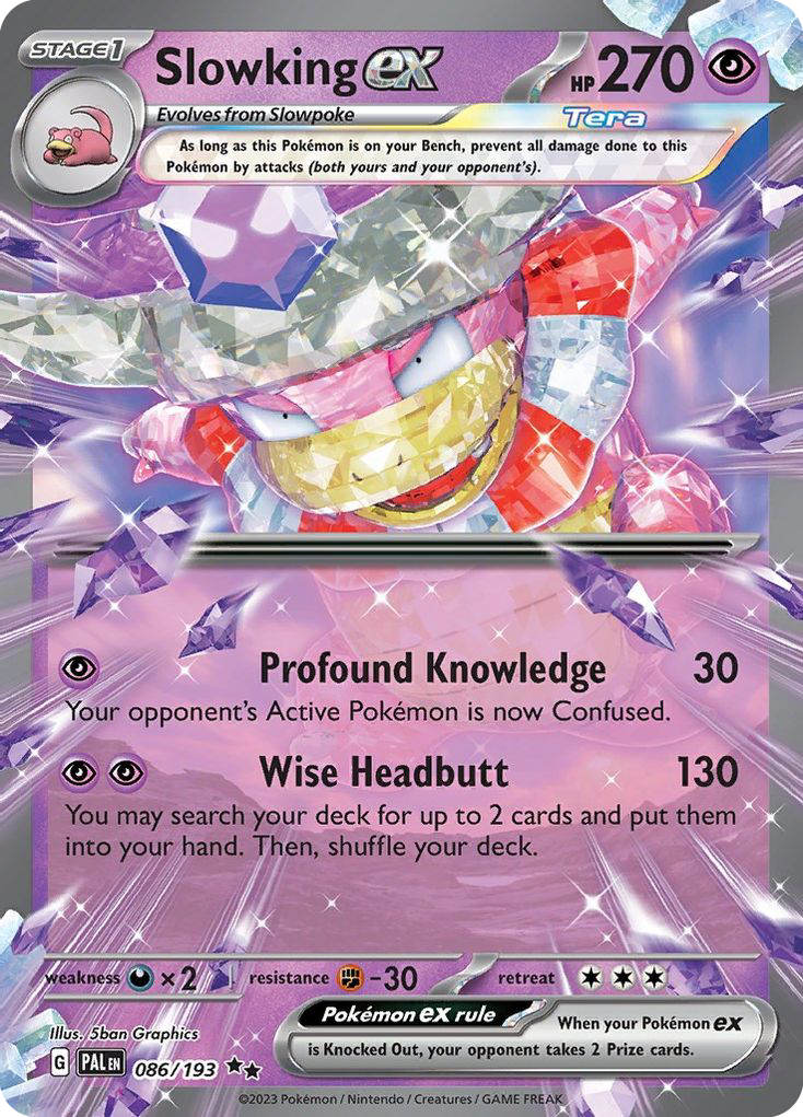Slowking ex - 086/193 Paldea Evolved Double Rare Holo Pokemon - NM
