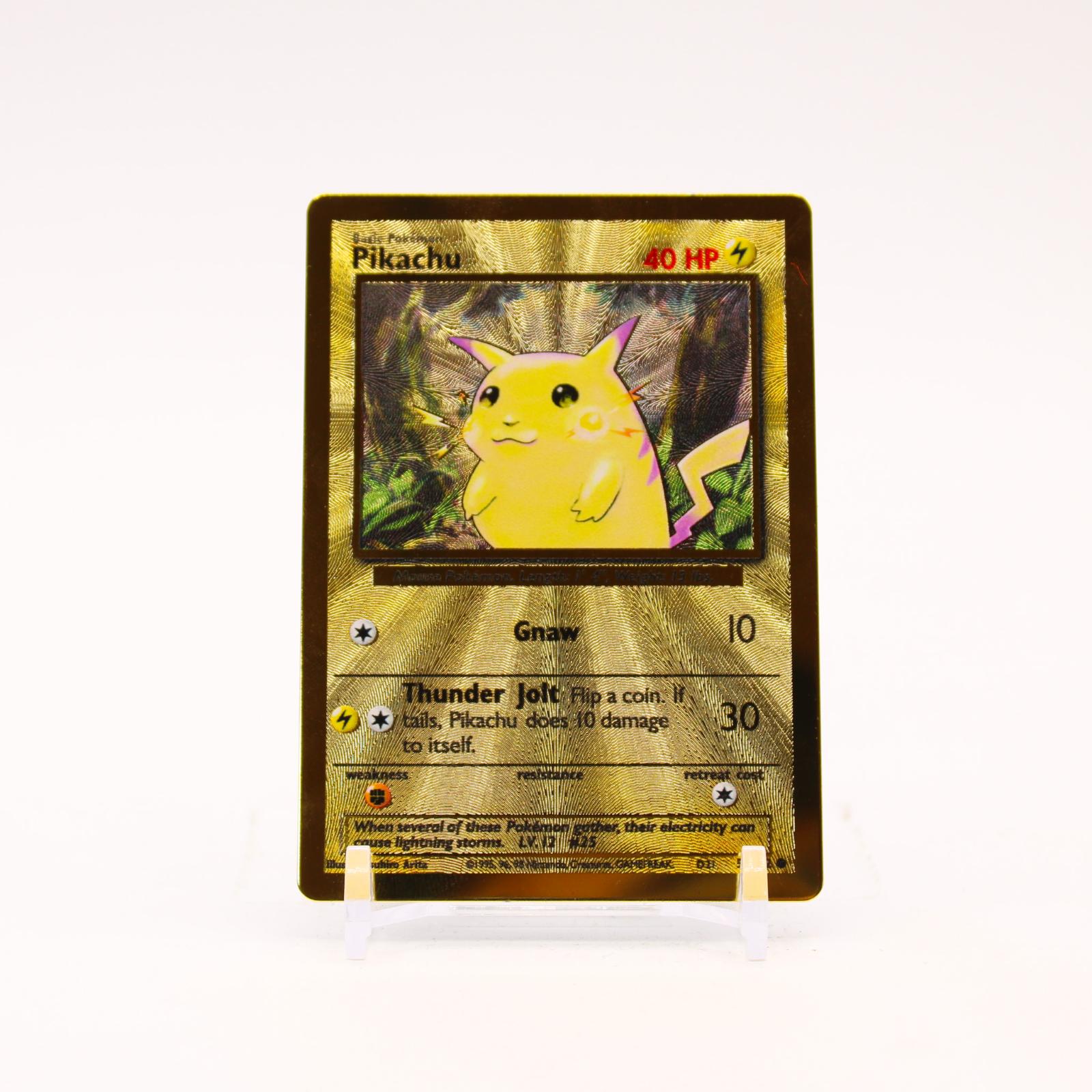 Pikachu - 58/102 Celebrations 25th Metal Holo Promo Pokemon - NM/LP