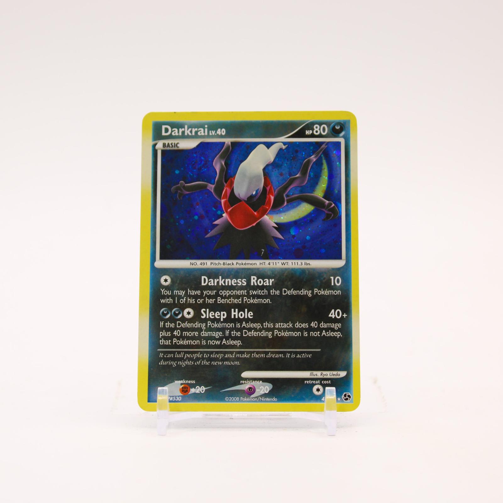 Darkrai - 4/106 Great Encounters Holo Rare SWIRL Pokemon - LP/MP