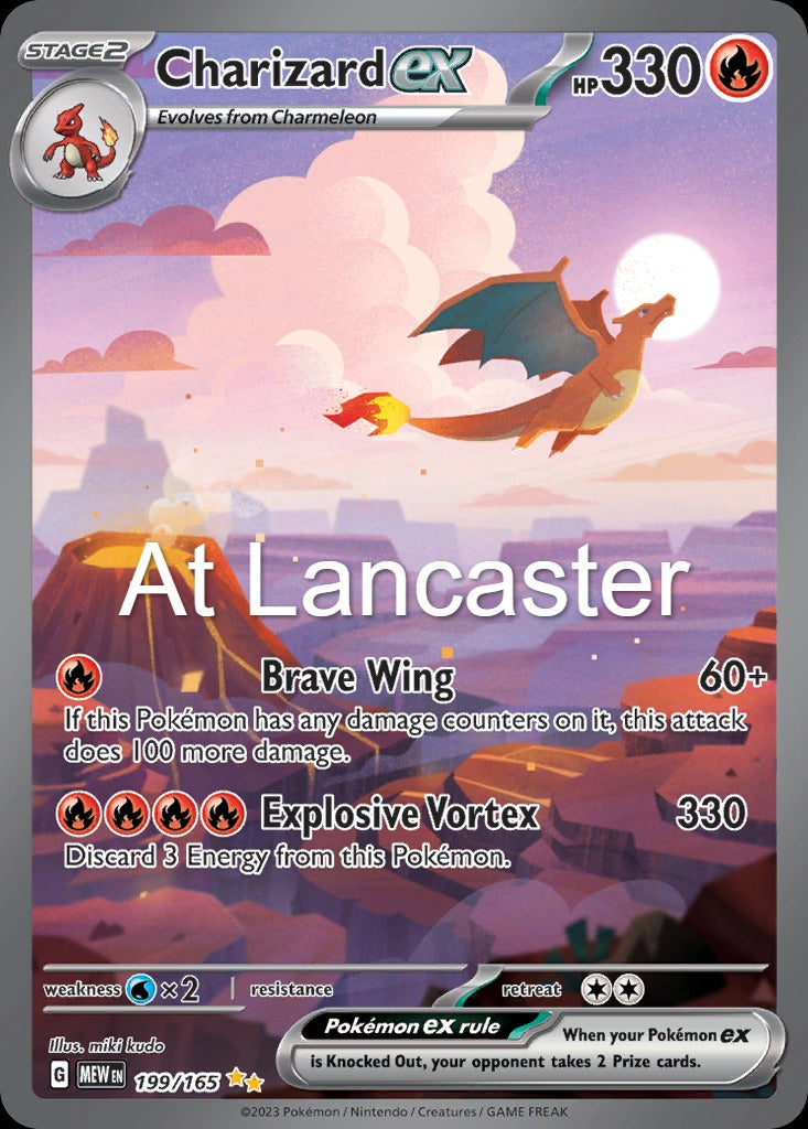 Charizard ex - 199/165 151 Special Illustration Rare Pokemon - NM (Lanc)