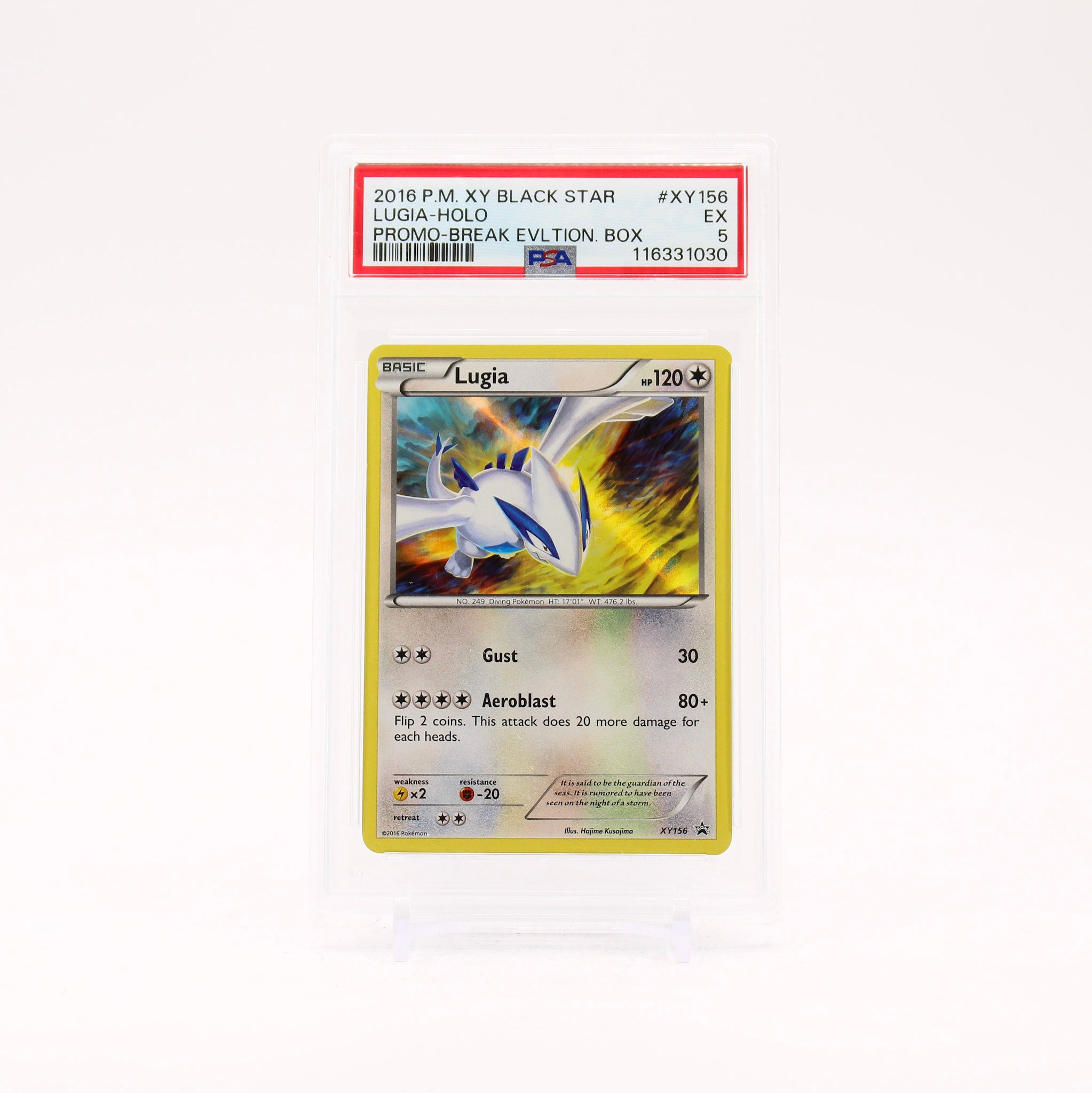 Lugia - XY156 PSA 5 Black Star Promo Pokemon - EX