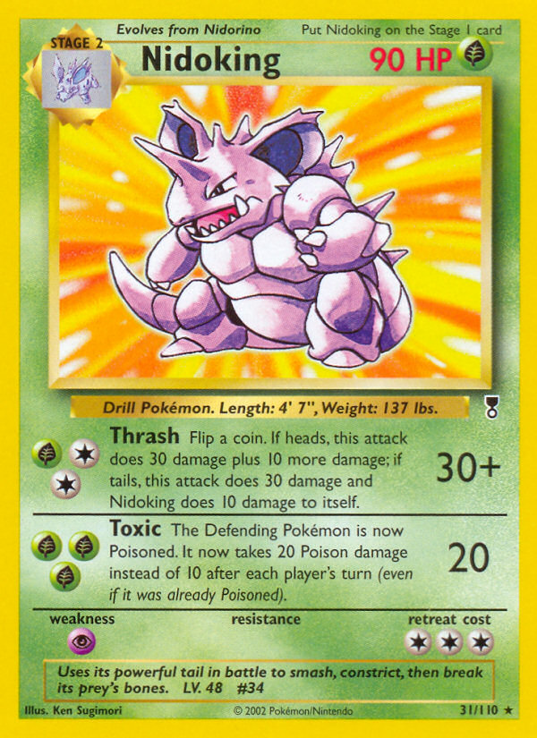 Nidoking - 31/110 Legendary Collection Rare Pokemon - NM
