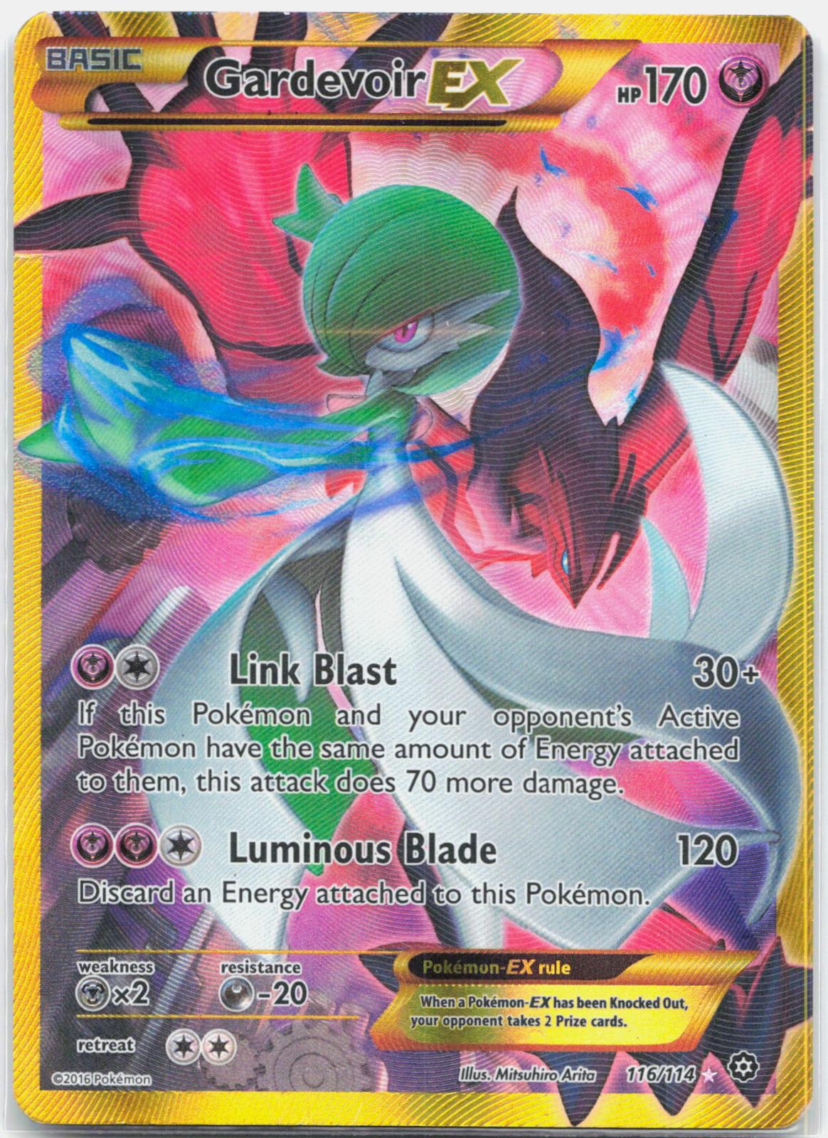 Gardevoir EX - 116/114 Steam Siege Secret Rare Pokemon - HP