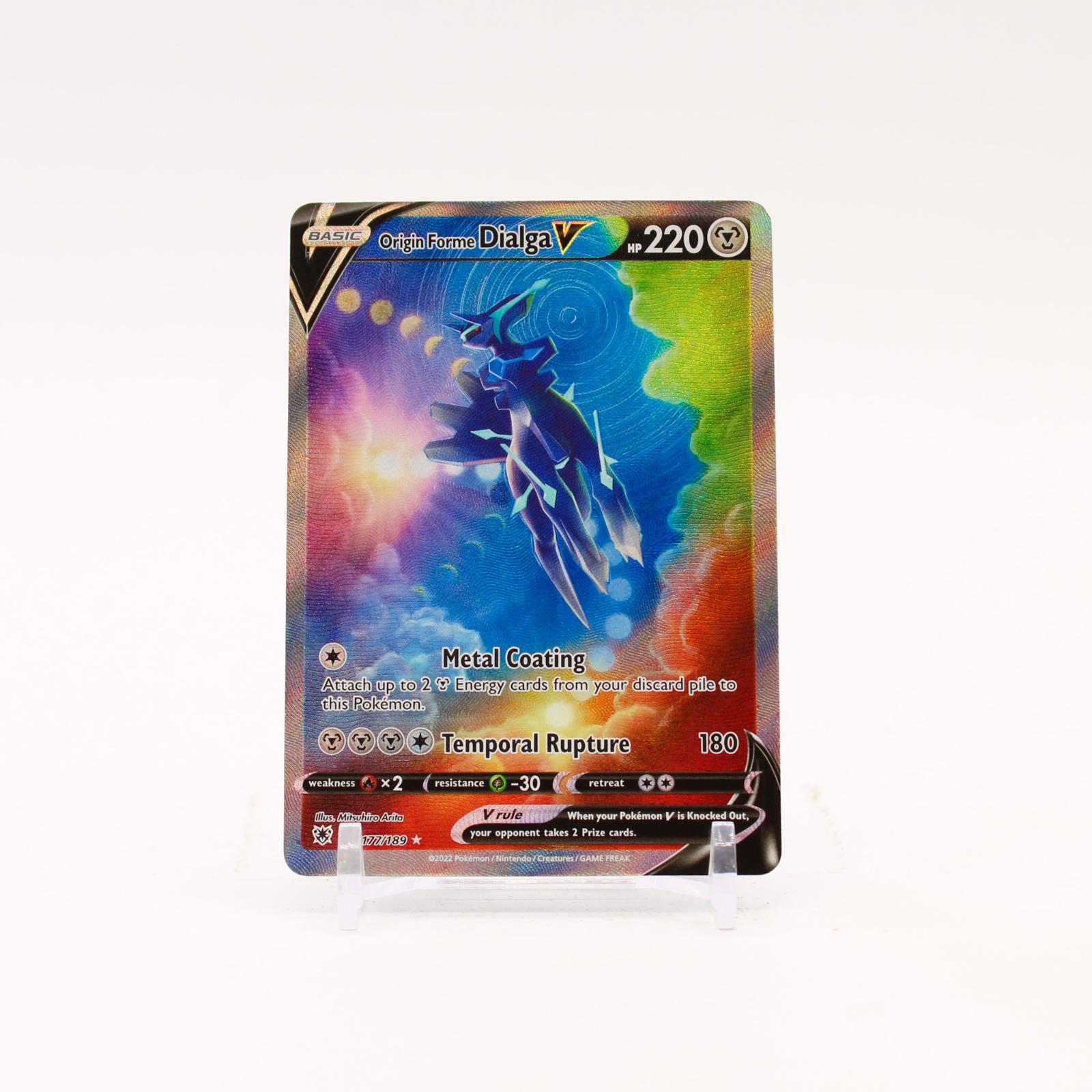 Origin Forme Dialga V - 177/189 Astral Radiance Holo Alternate Art Pokemon - LP