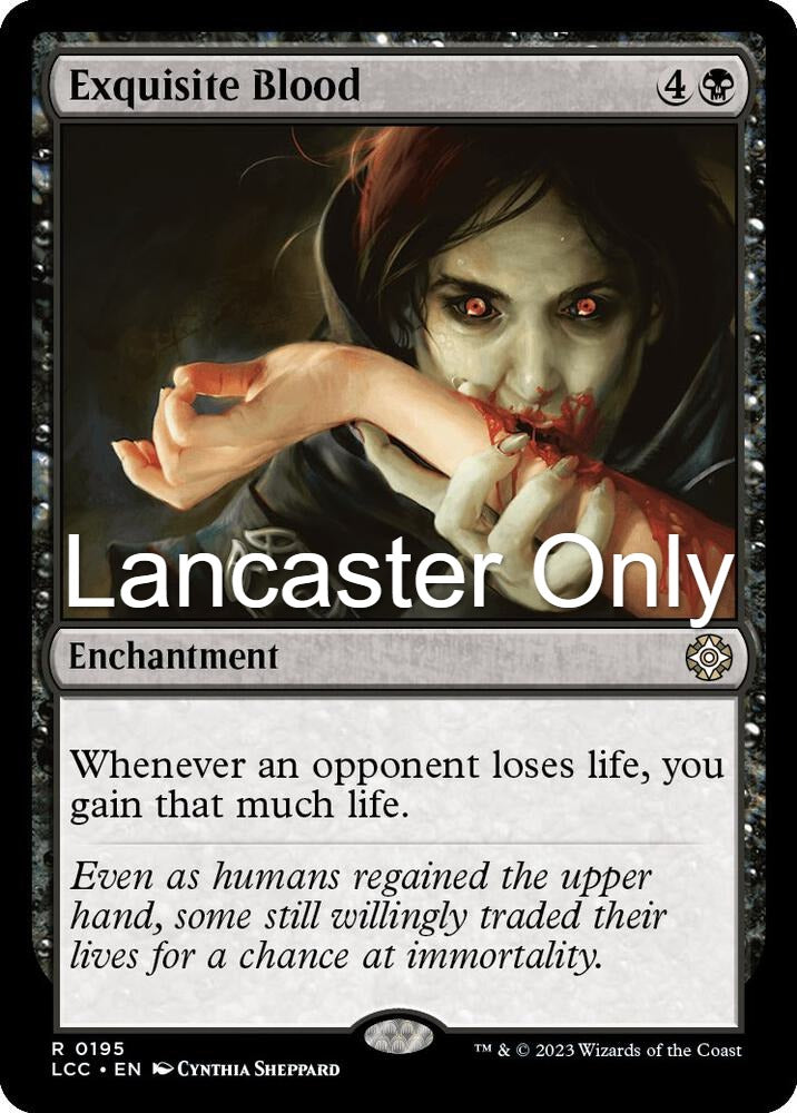 Exquisite Blood - 195 Commander: The Lost Caverns of Ixalan Rare Magic: The Gathering - NM (Lanc)