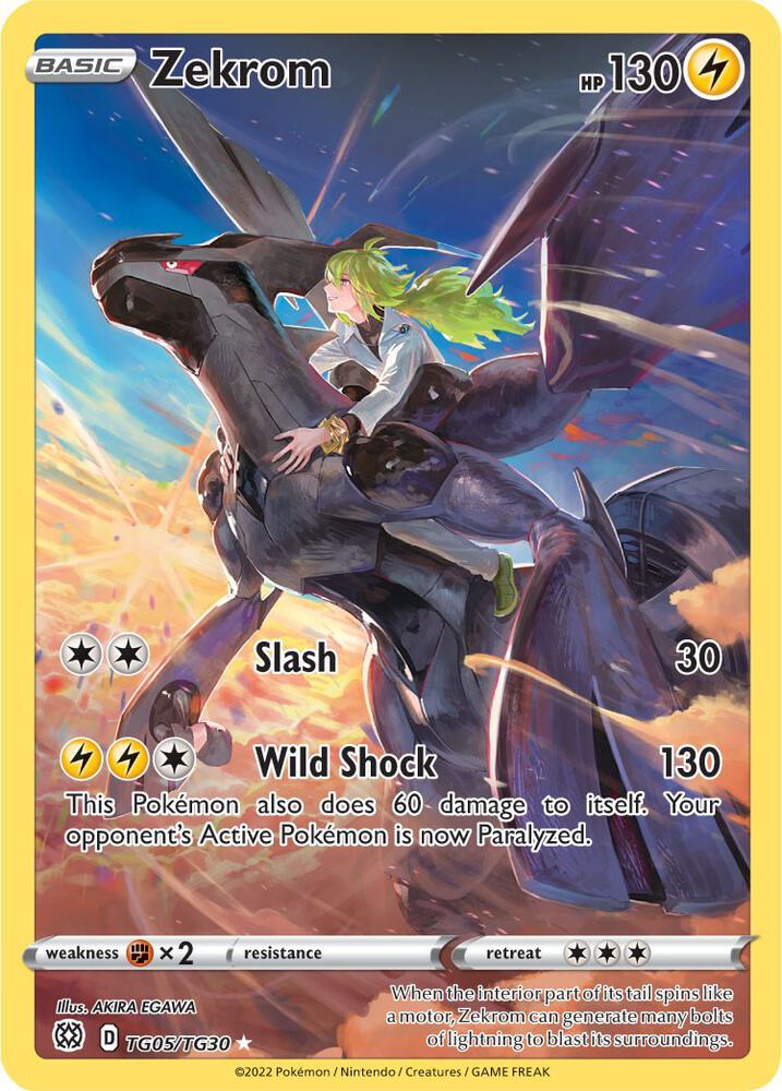 Zekrom - TG05/TG30 Brilliant Stars Trainer Gallery Poekmon - NM/MINT