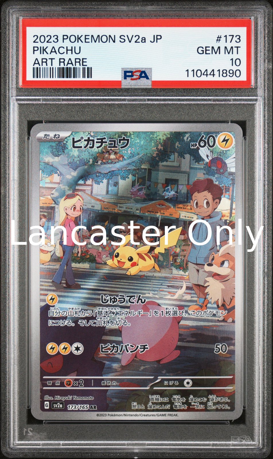Pikachu - 173/165 PSA 10 Sv2a Card 151 Art Rare Pokemon