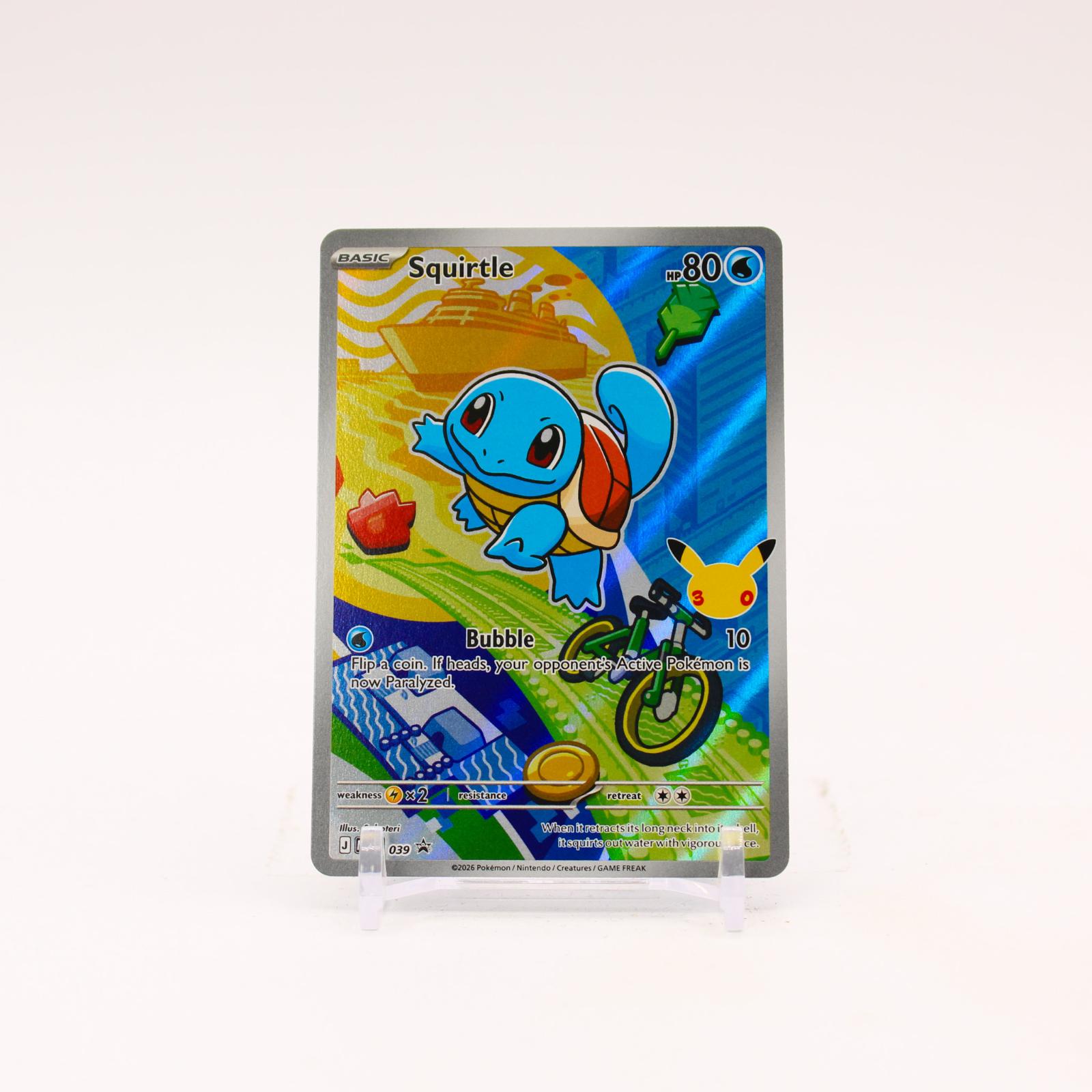 Squirtle - MEP039 Mega Evolution First Partner Holo Promo Pokemon - NM