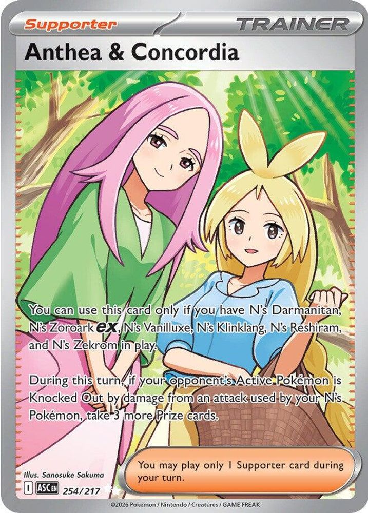 Anthea & Concordia - 254/217 Ascended Heroes Ultra Rare Holo Pokemon - NM