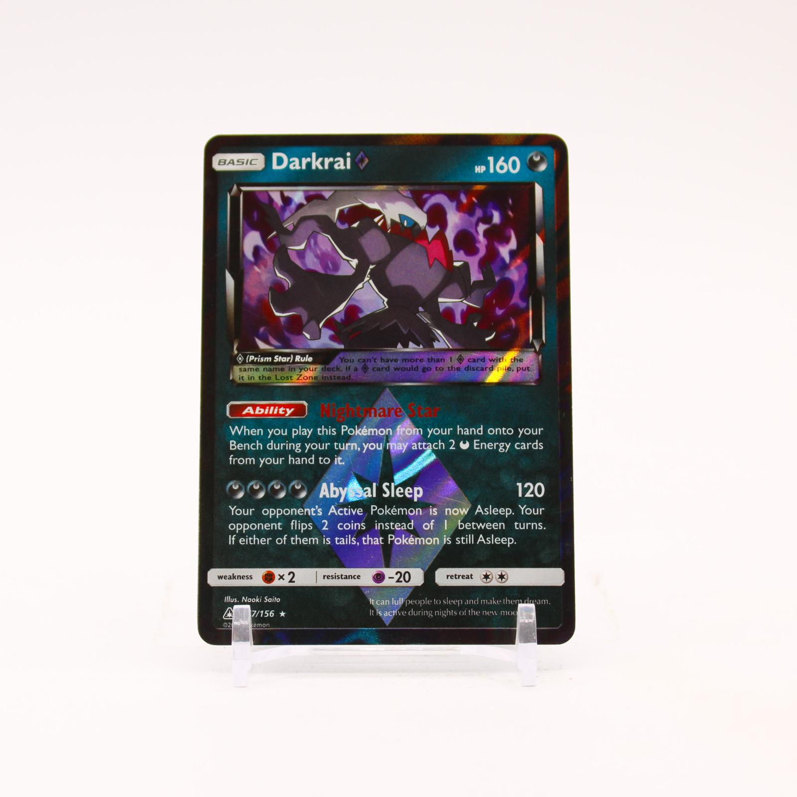 Darkrai - 77/156 Ultra Prism Holo Prism Star Rare Pokemon - NM/LP