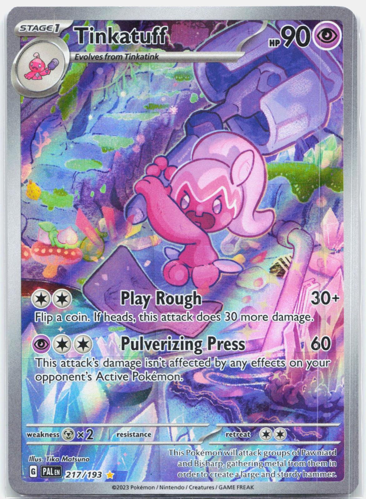 Tinkatuff - 217/193 Paldea Evolved Illustration Rare Pokemon - NM/LP