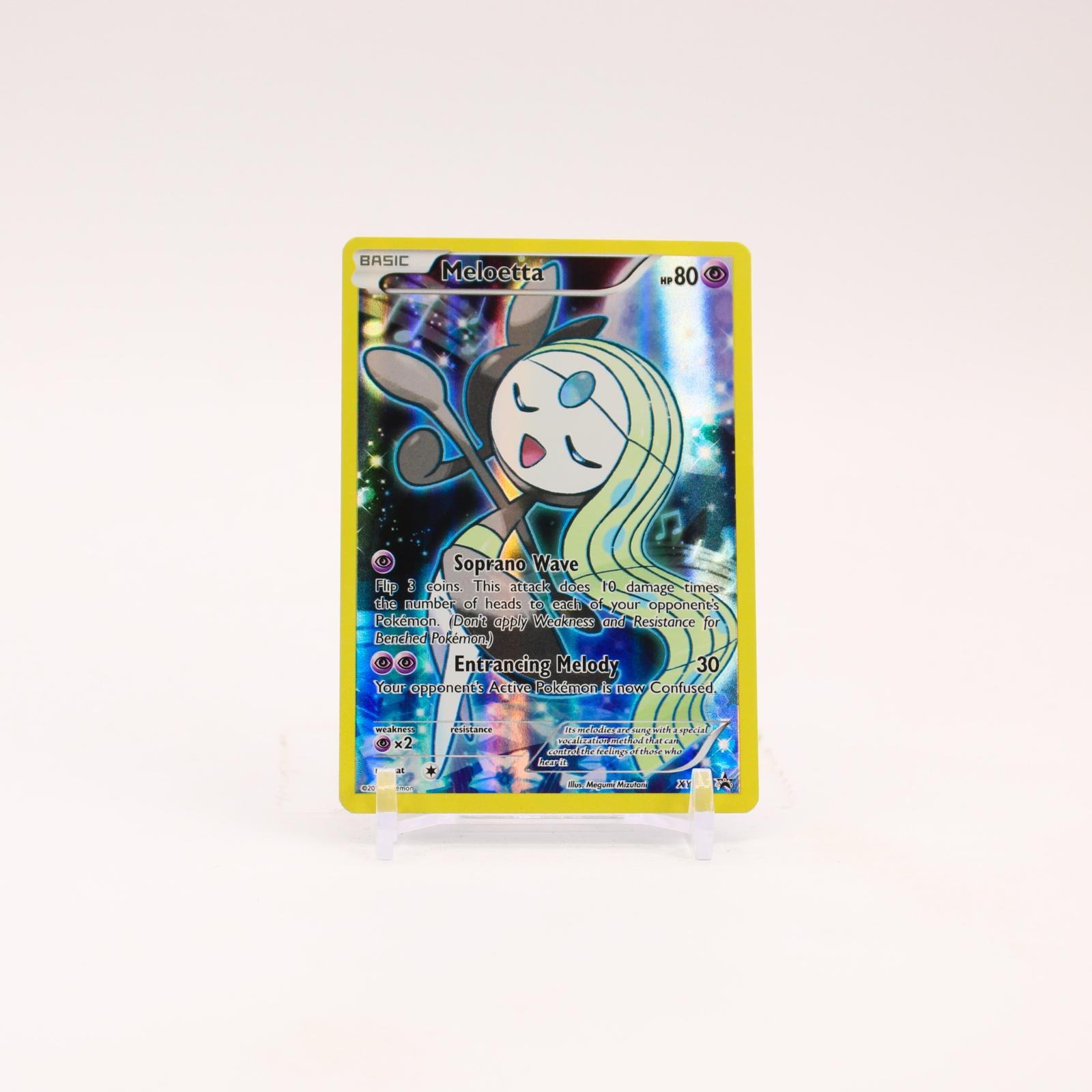 Meloetta - XY120 Black Star Full Art Promo Pokemon - LP