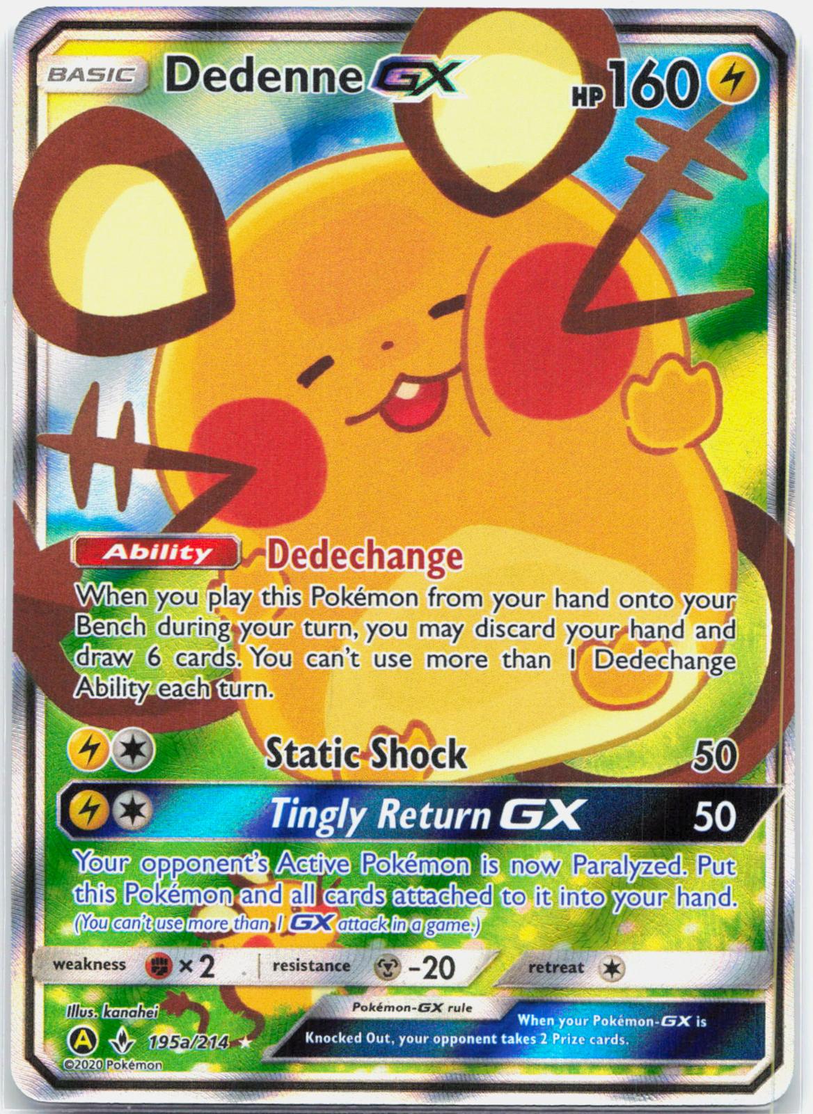 Dedenne GX - 195A/214 Alternate Art Promos Holo Promo Pokemon - NM