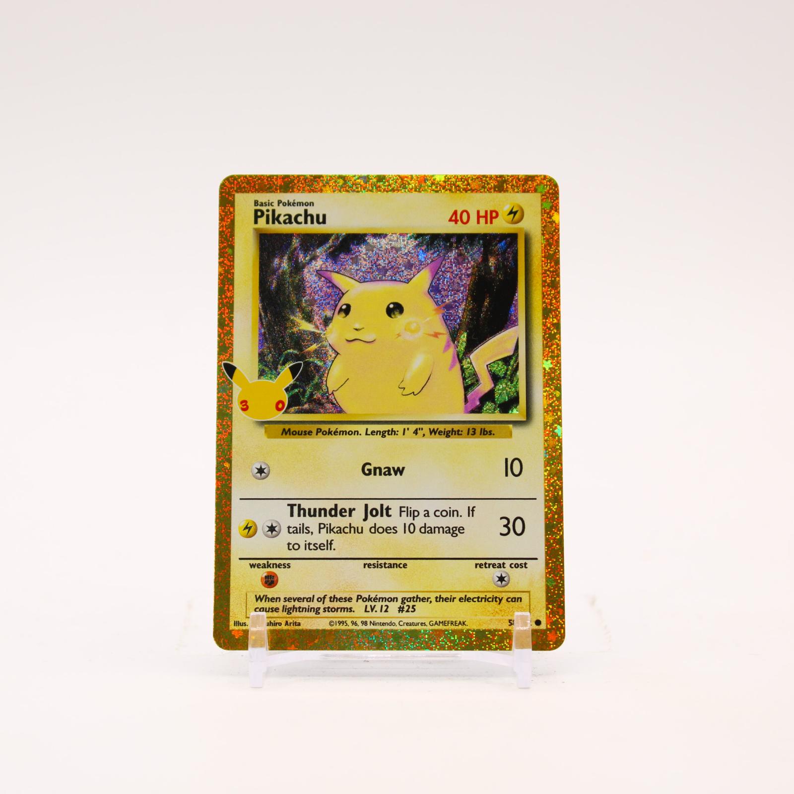 Pikachu - 58/102 30th Celebration Classic Collection Holo Pokemon - NM/MINT