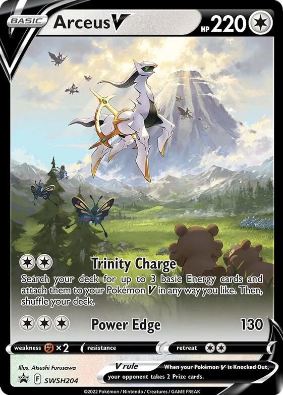 Arceus V - SWSH204 Black Star Promo Alternate Art Pokemon - NM/MINT