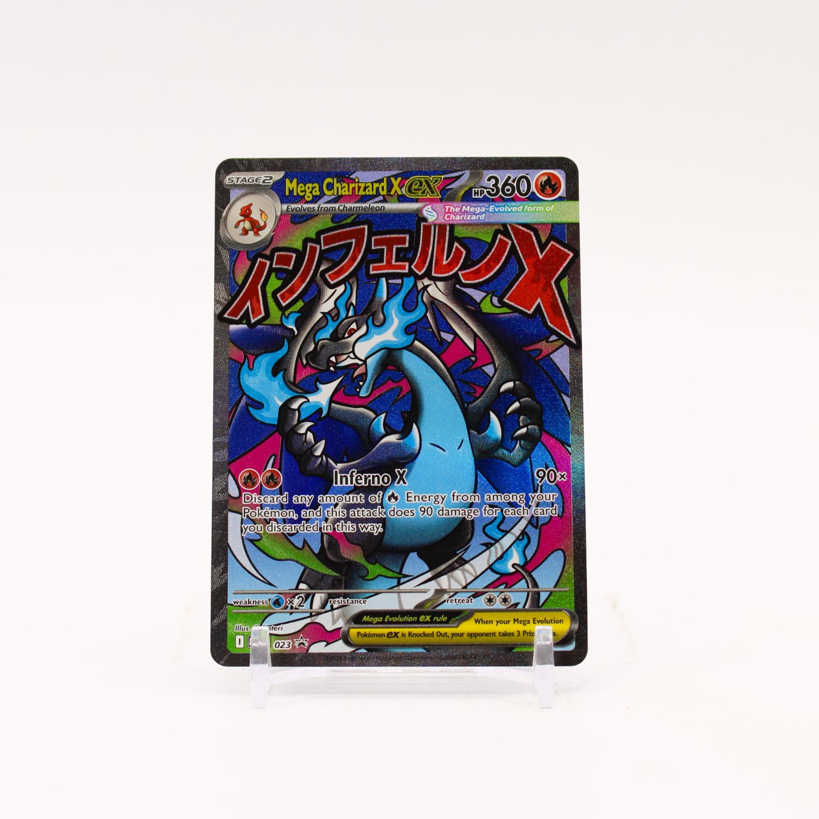 Mega Charizard X ex - MEP023 Mega Evolution SPC Holo Promo Pokemon - NM