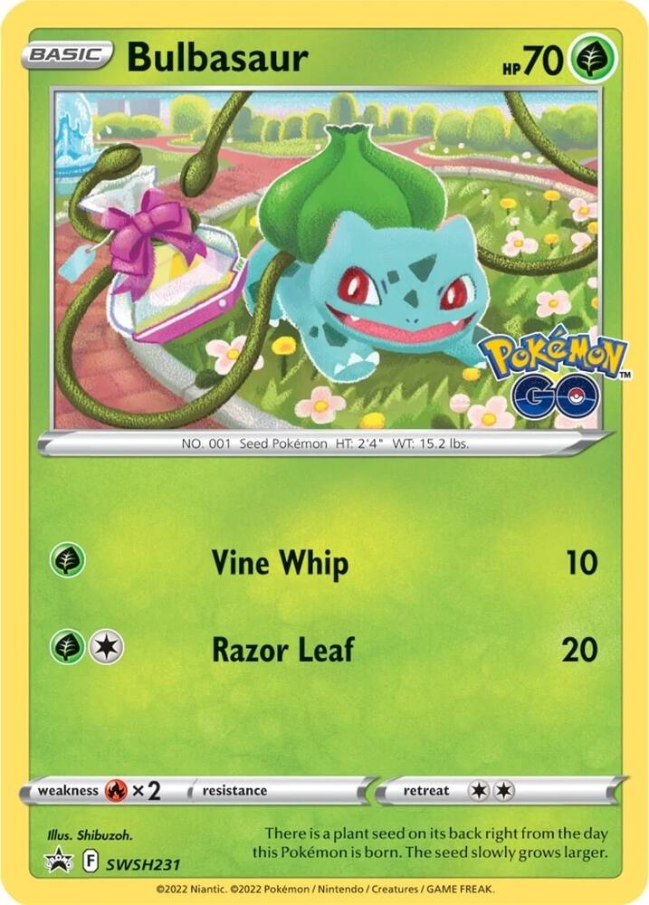 Bulbasaur - SWSH 231 Black Star Promo Pokemon - NM/MINT