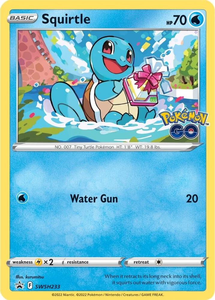 Squirtle - SWSH 233 Black Star Promo Pokemon - NM/MINT