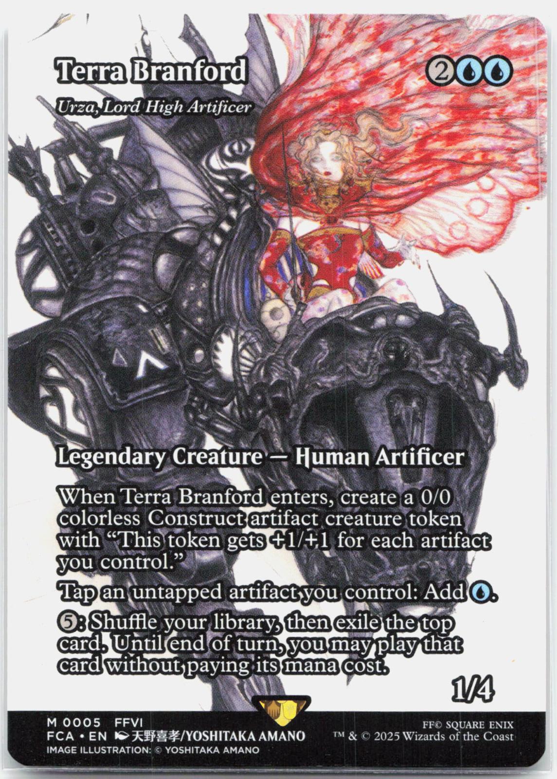 Terra Branford - Urza, Lord High Artificer Showcase - 5 Final Fantasy Mythic Magic - NM