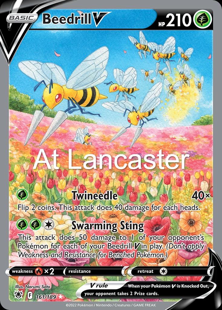 Beedrill V - 161/189 Astral Radiance Ultra Rare Pokemon - NM (Lanc)