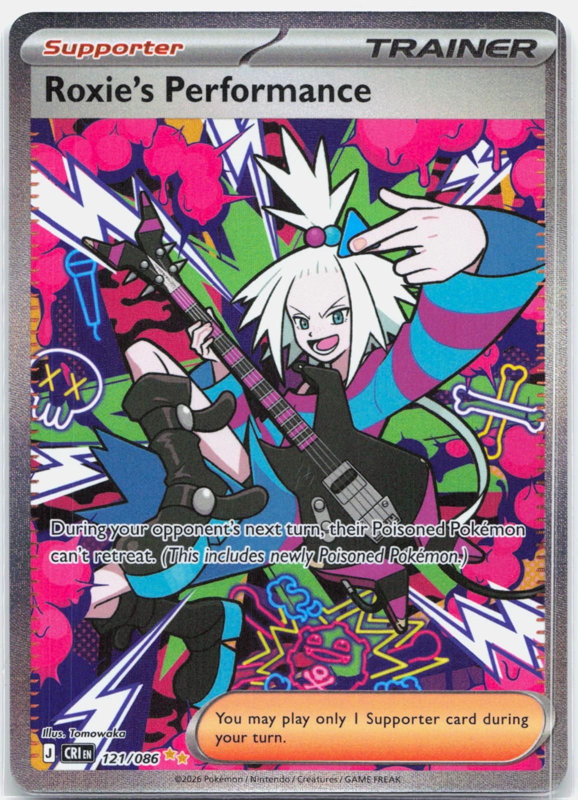 Roxie's Performance - 121/086 Chaos Rising Special Illustration Trainer - NM/MINT