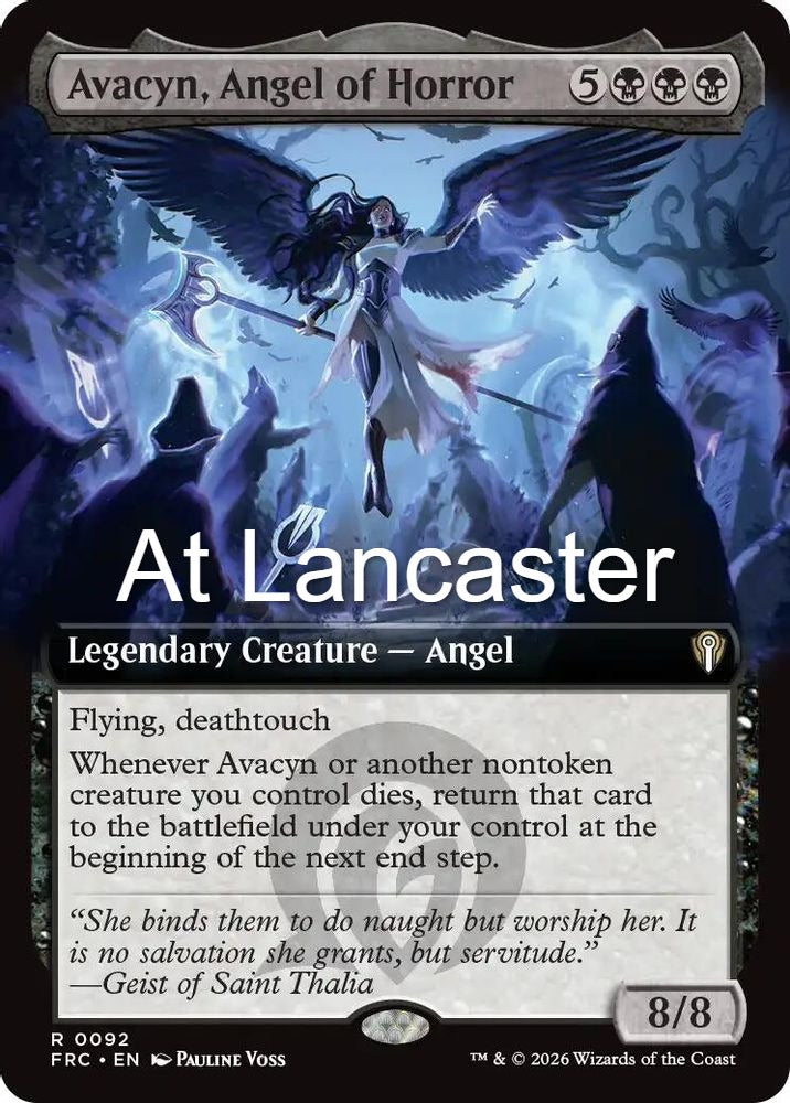 Avacyn, Angel of Horror (Extended Art) - 92 Commander: Reality Fracture Rare Magic: The Gathering - NM (Lanc)