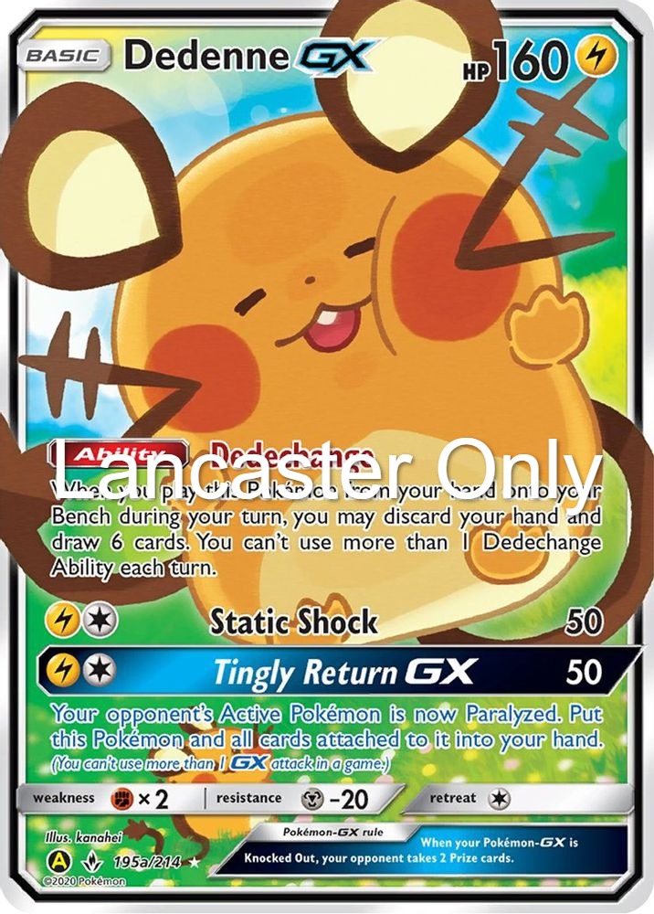 Dedenne GX - 195A/214 Alternate Art Promos Holo Promo Pokemon - NM (Lanc)