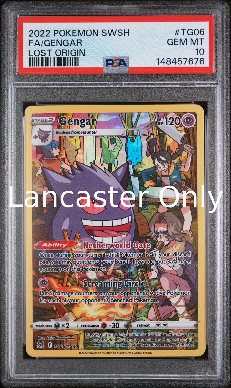 Gengar - TG06/TG30 PSA 10 Lost Origin Pokemon - (Lanc)