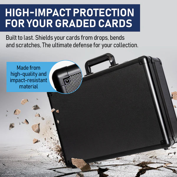 Premium Graded Card Case - Invested Alliance TSA Lock - Black