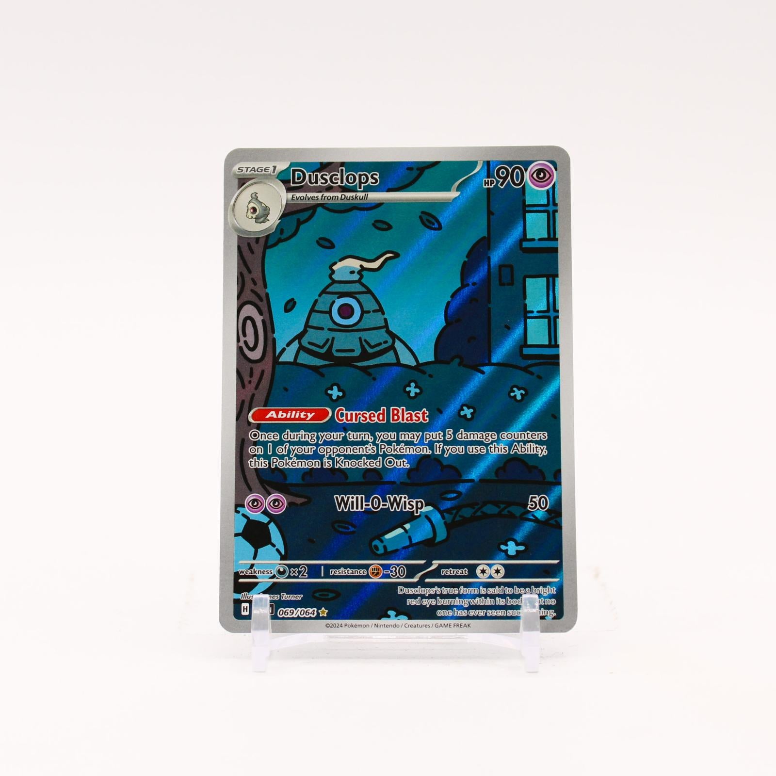 Dusclops - 069/064 Shrouded Fable Holo Illustration Rare Pokemon - NM