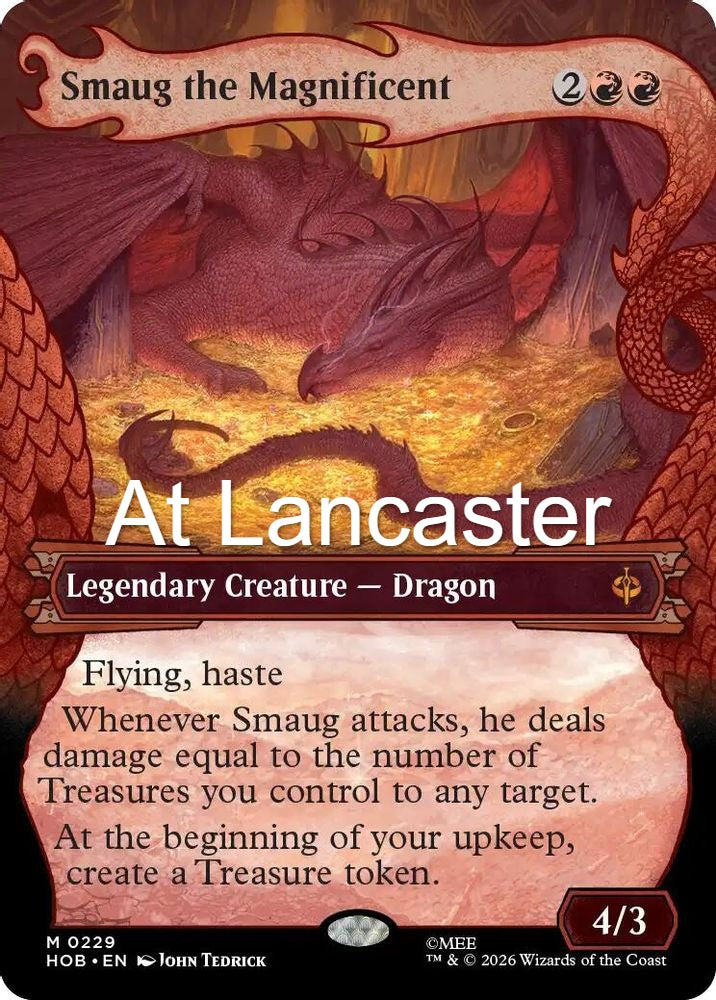 Smaug the Magnificent (Showcase) - 229 The Hobbit Mythic Magic: The Gathering - NM (Lanc)