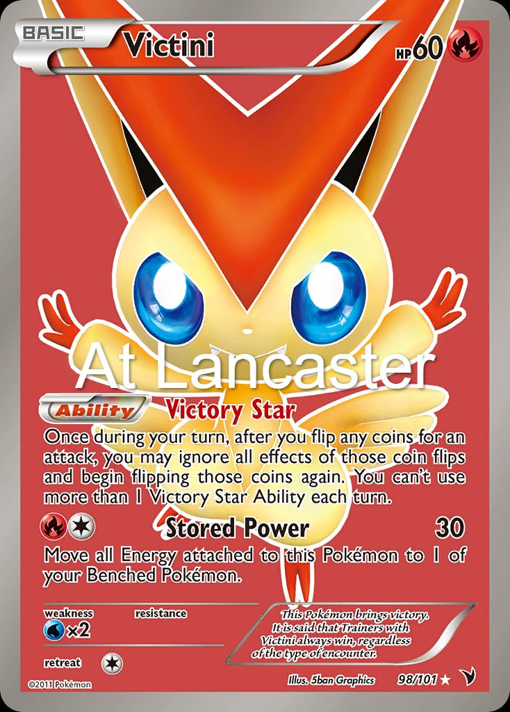 Victini - 98/101 Noble Victories Ultra Rare Pokemon - NM (Lanc)