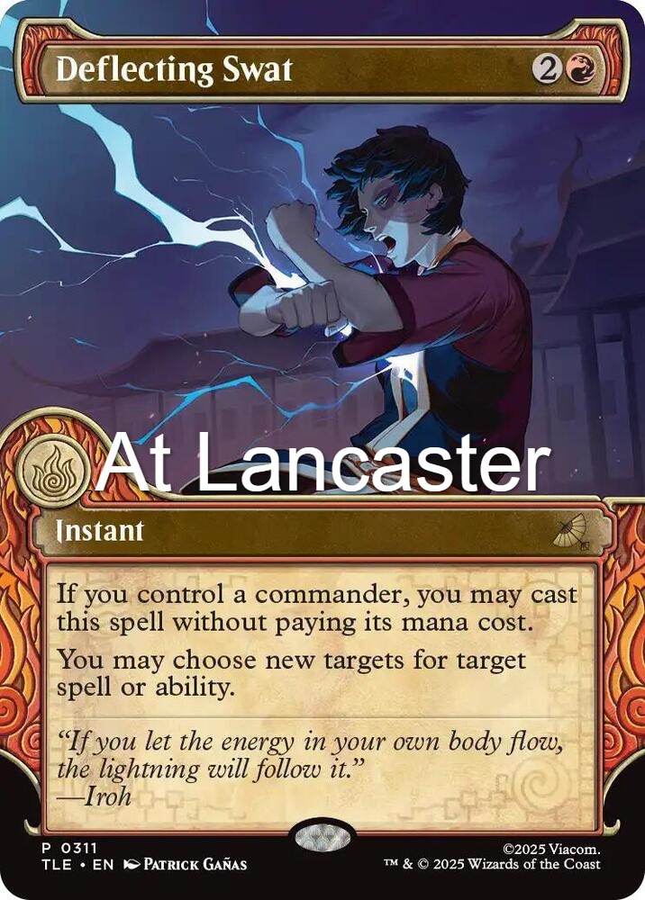 Deflecting Swat (Showcase) - 311 Avatar: The Last Airbender: Eternal-Legal Promo Magic: The Gathering - NM (Lanc)