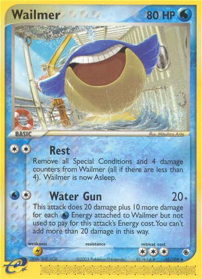 Wailmer - 48/109 Ruby & Sapphire Uncommon Pokemon - NM