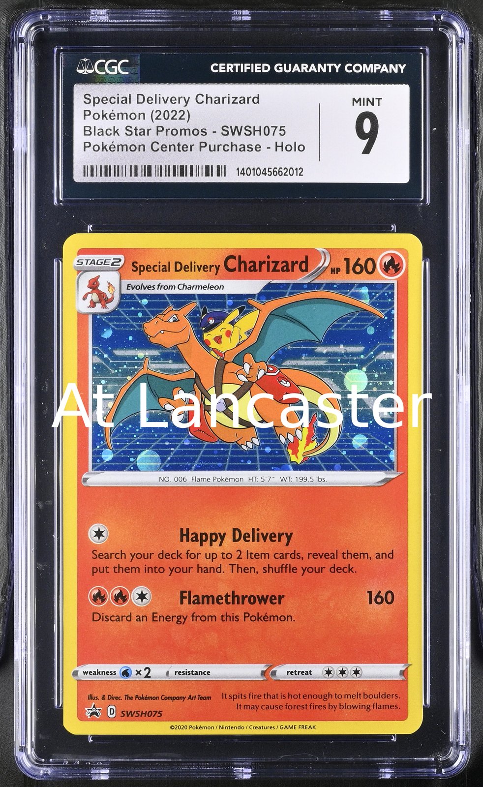 Special Delivery Charizard - SWSH075 CGC 9 Pokemon Center Purchase Pokemon (Lanc)